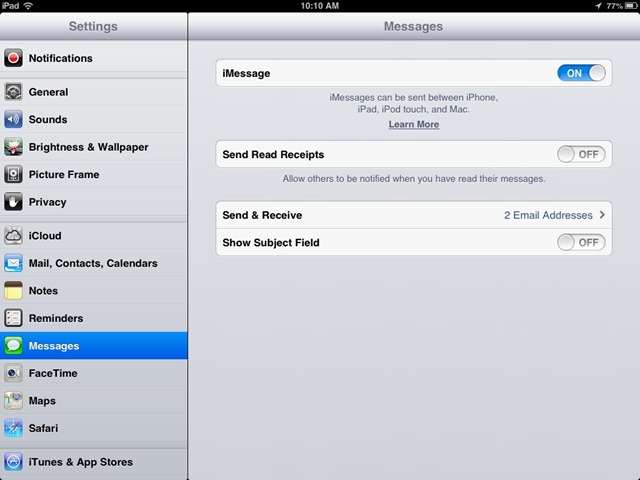 change email for imessage on mac